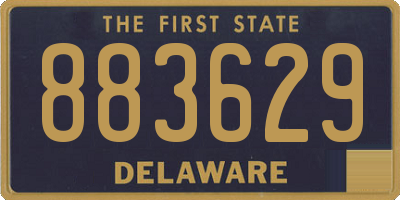 DE license plate 883629
