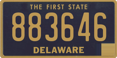 DE license plate 883646