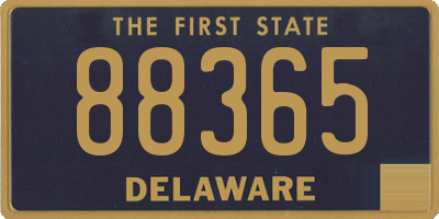 DE license plate 88365