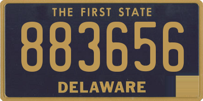 DE license plate 883656