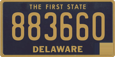 DE license plate 883660