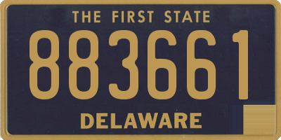 DE license plate 883661