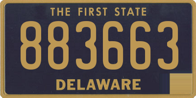 DE license plate 883663