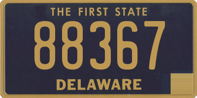 DE license plate 88367
