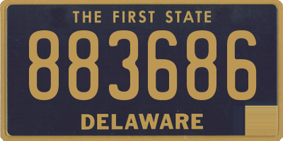 DE license plate 883686