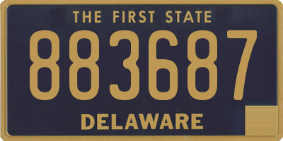 DE license plate 883687