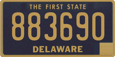 DE license plate 883690