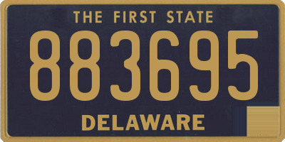 DE license plate 883695