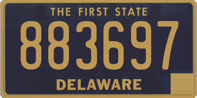 DE license plate 883697