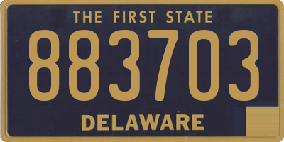 DE license plate 883703
