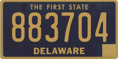 DE license plate 883704