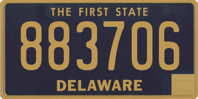 DE license plate 883706