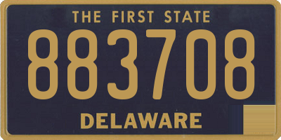 DE license plate 883708