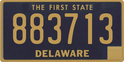 DE license plate 883713