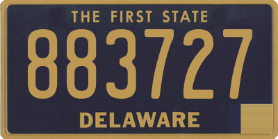 DE license plate 883727