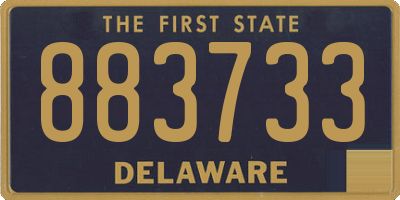 DE license plate 883733