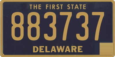 DE license plate 883737