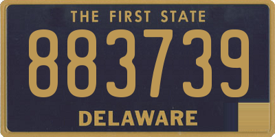 DE license plate 883739
