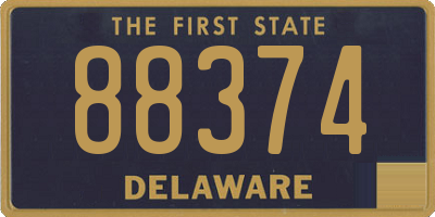 DE license plate 88374