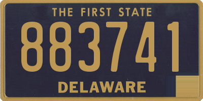 DE license plate 883741