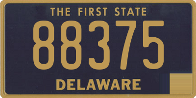 DE license plate 88375