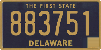 DE license plate 883751