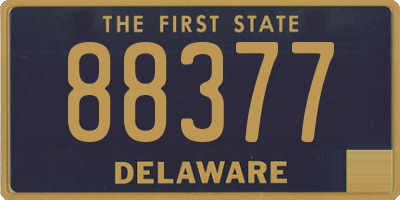 DE license plate 88377