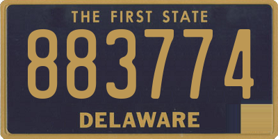 DE license plate 883774