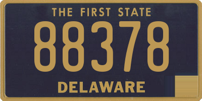 DE license plate 88378