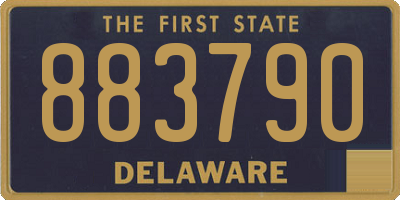 DE license plate 883790