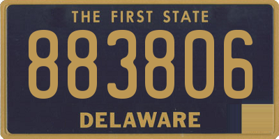DE license plate 883806