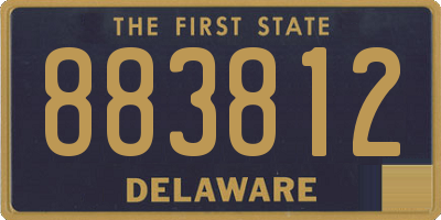 DE license plate 883812