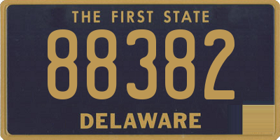 DE license plate 88382