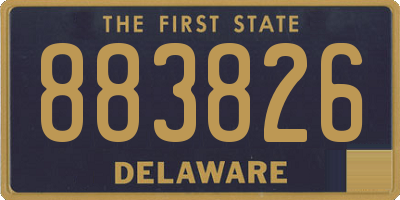 DE license plate 883826