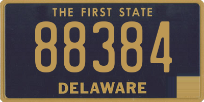 DE license plate 88384