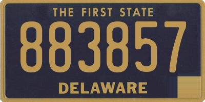 DE license plate 883857