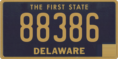 DE license plate 88386