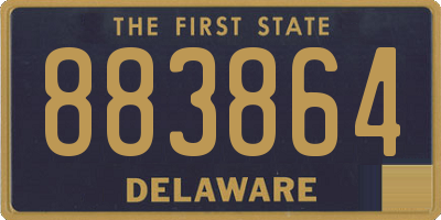 DE license plate 883864
