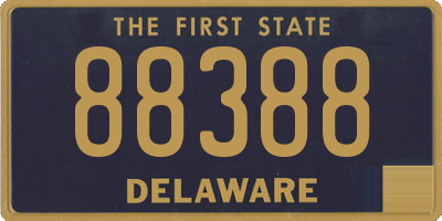 DE license plate 88388