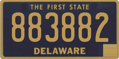 DE license plate 883882