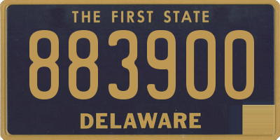 DE license plate 883900
