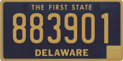 DE license plate 883901