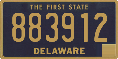DE license plate 883912