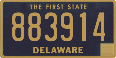 DE license plate 883914