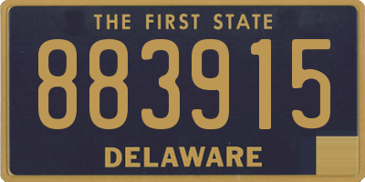 DE license plate 883915