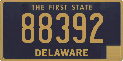 DE license plate 88392