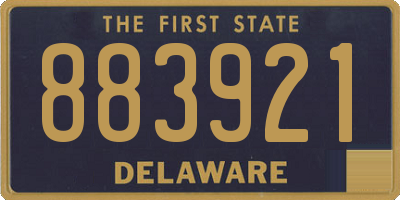 DE license plate 883921