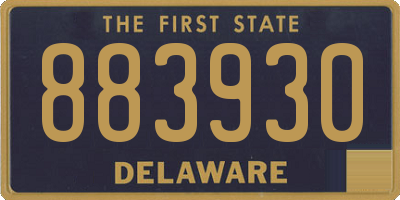 DE license plate 883930
