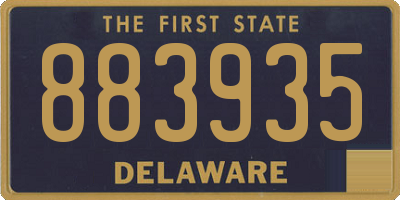 DE license plate 883935