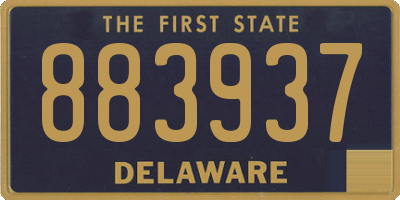 DE license plate 883937